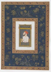 Nawab Amir al-Umara Zabita Khan, Detached Album Folio with Painting, c.1770